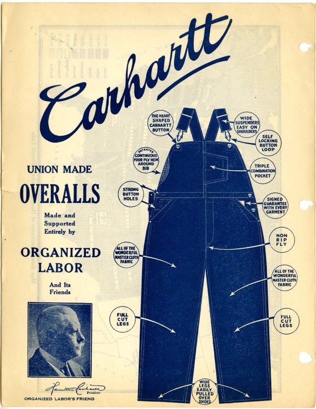 Carhartt ad from the 20's