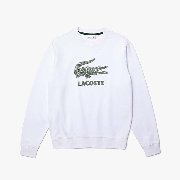 Sweat Lacoste Crackled Print Logo Fleece (SH0065 001)