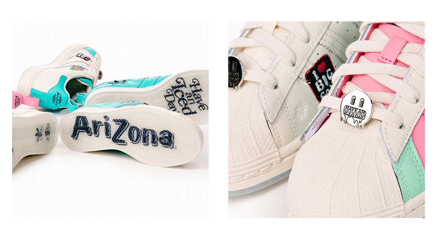 Universidad Alpinista Comida sana Arizona Iced Tea x adidas Superstar Pack | Fuxia