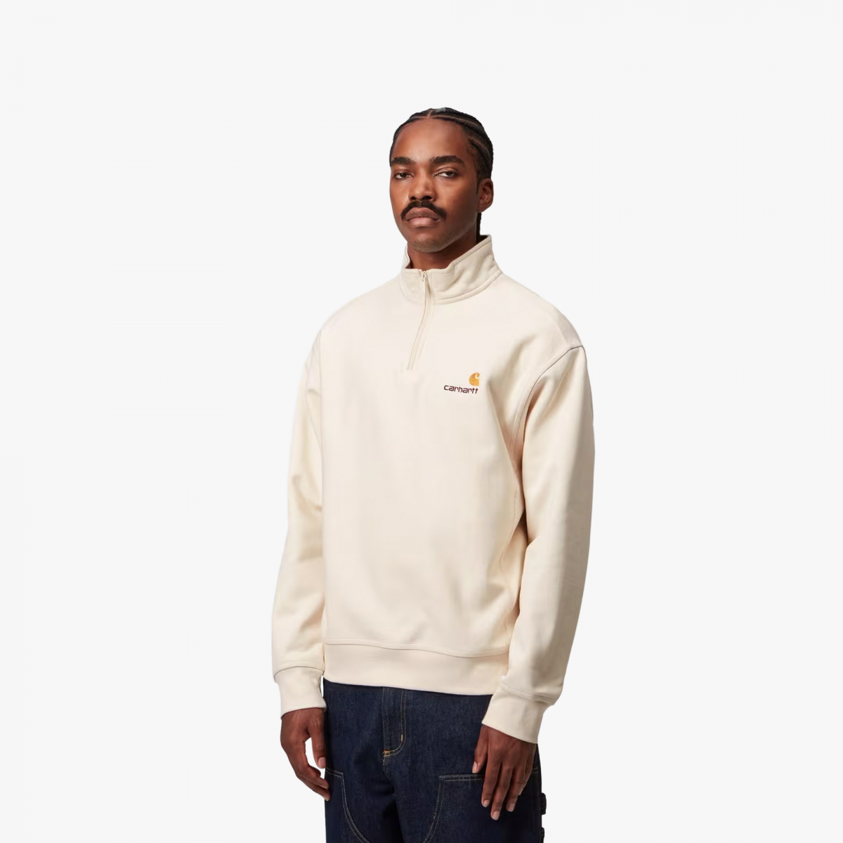 Carhartt WIP Half Zip American Script - I027014 05 XX - Fuxia