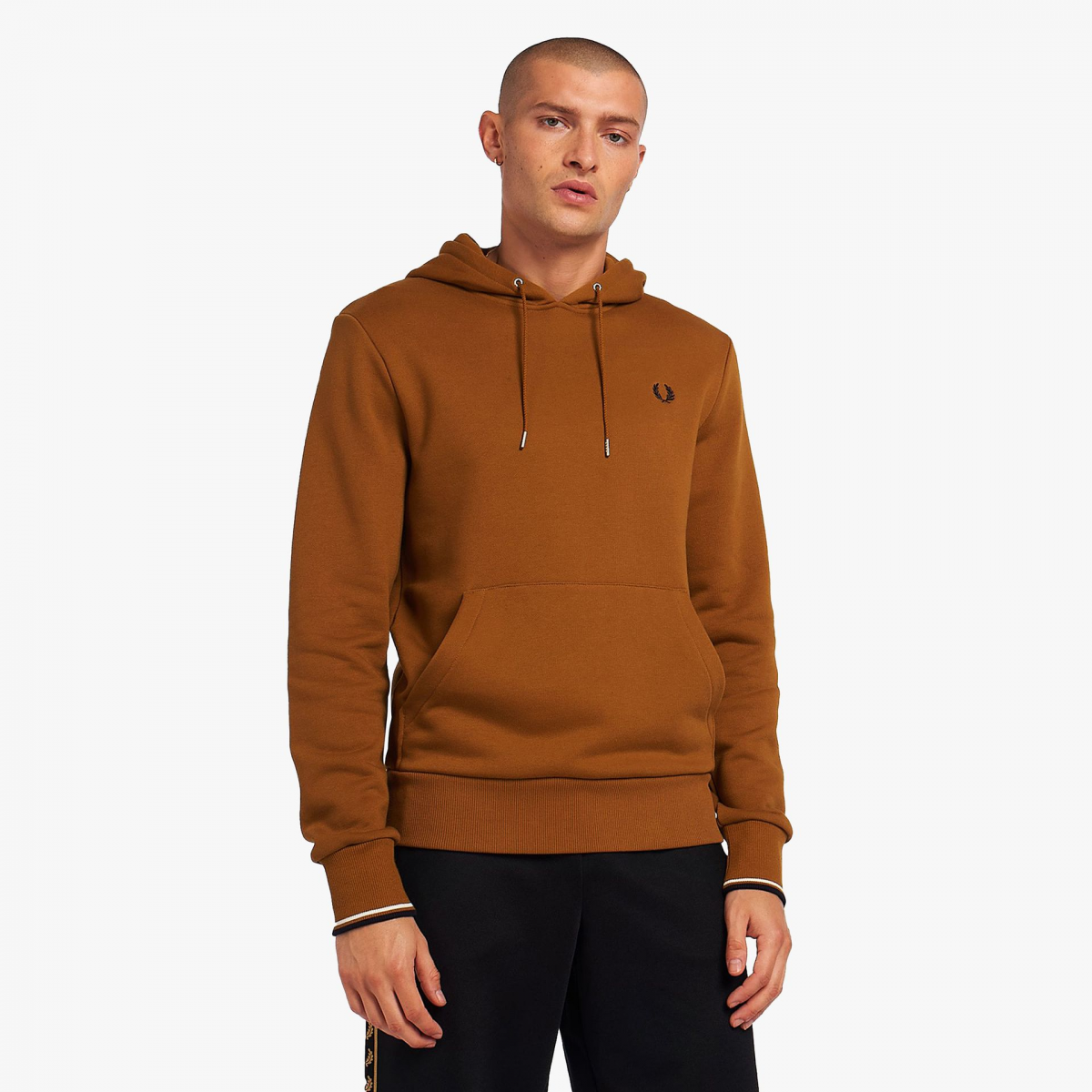 Fred Perry Tipped Hooded - M2643 644 | Fuxia